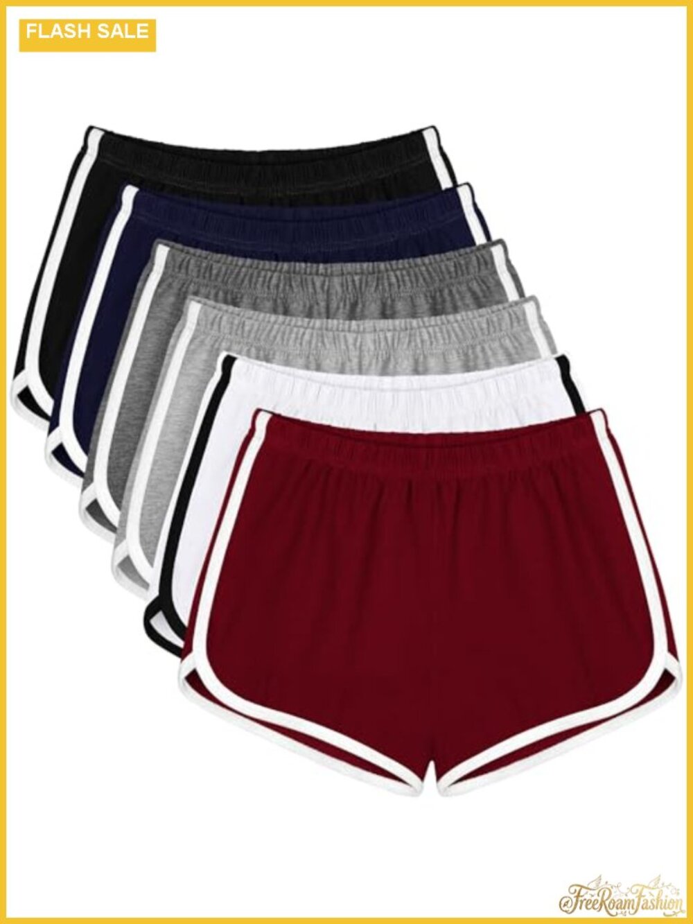 6 Pack Cotton Dance Shorts Women Sports Yoga